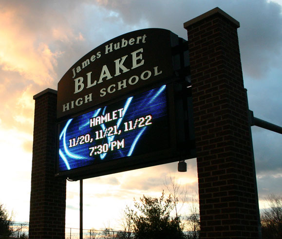 James Hubert Blake High School Sign
