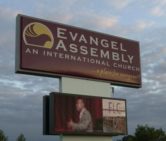 Evangelical Assembly Digital School Sign