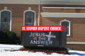 St. Stephen Baptist Church EMC Sign
